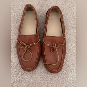 Cole Haan Brown Boat Shoes with Moccasin Stitching